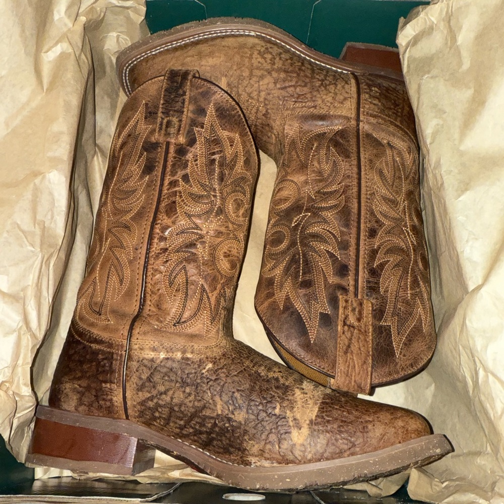 LAREDO MEN'S RUSTIC RANCHER STOCKMAN BOOTS - Picture 15 of 16